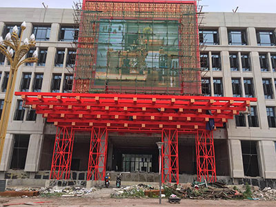 江北九鼎項目部led顯示屏安裝